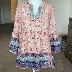 Flowy Patterned Blouse